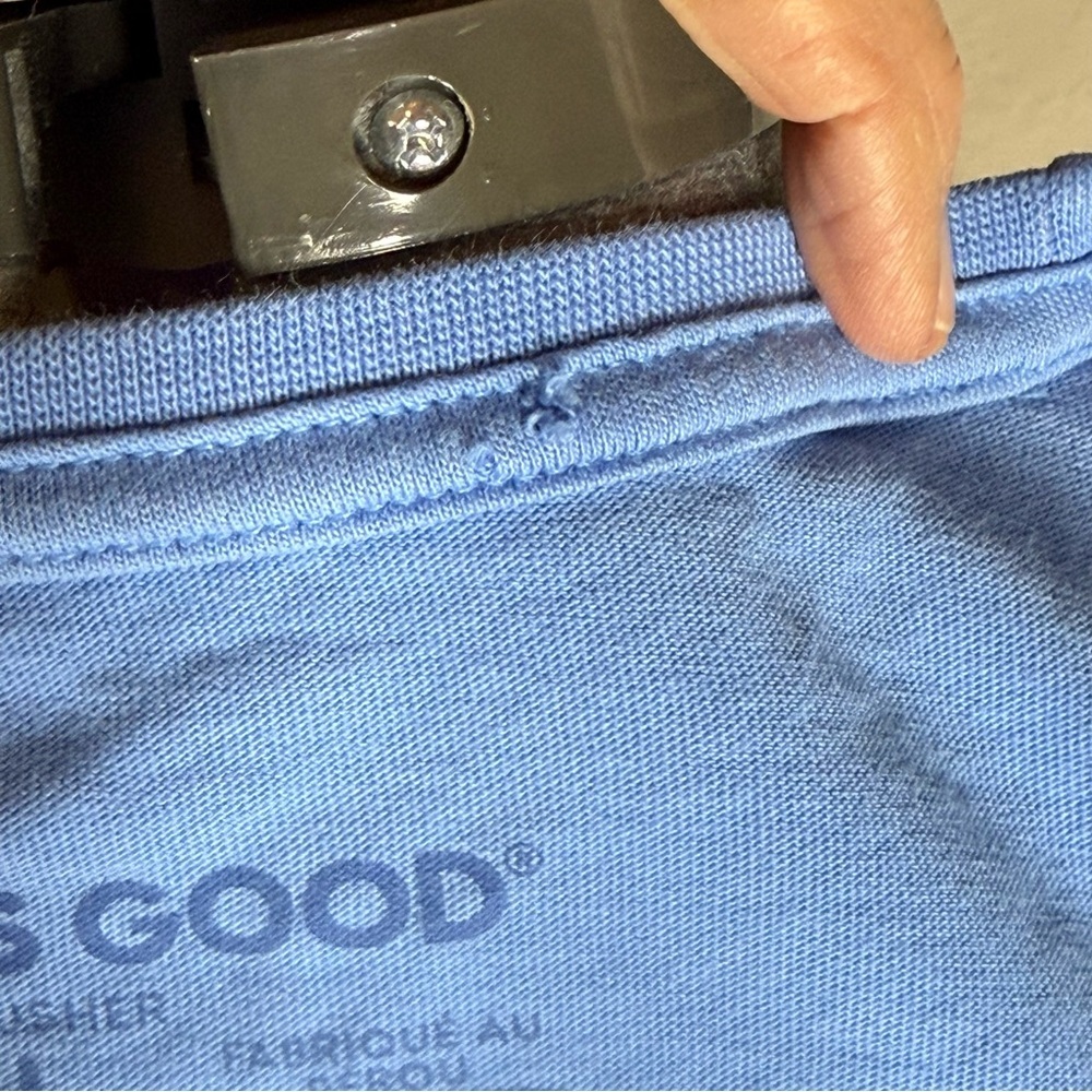 Life Is Good Blue Tee Women’s Size XL Crewneck Short Sleeves 100% Cotton - Picture 7 of 7